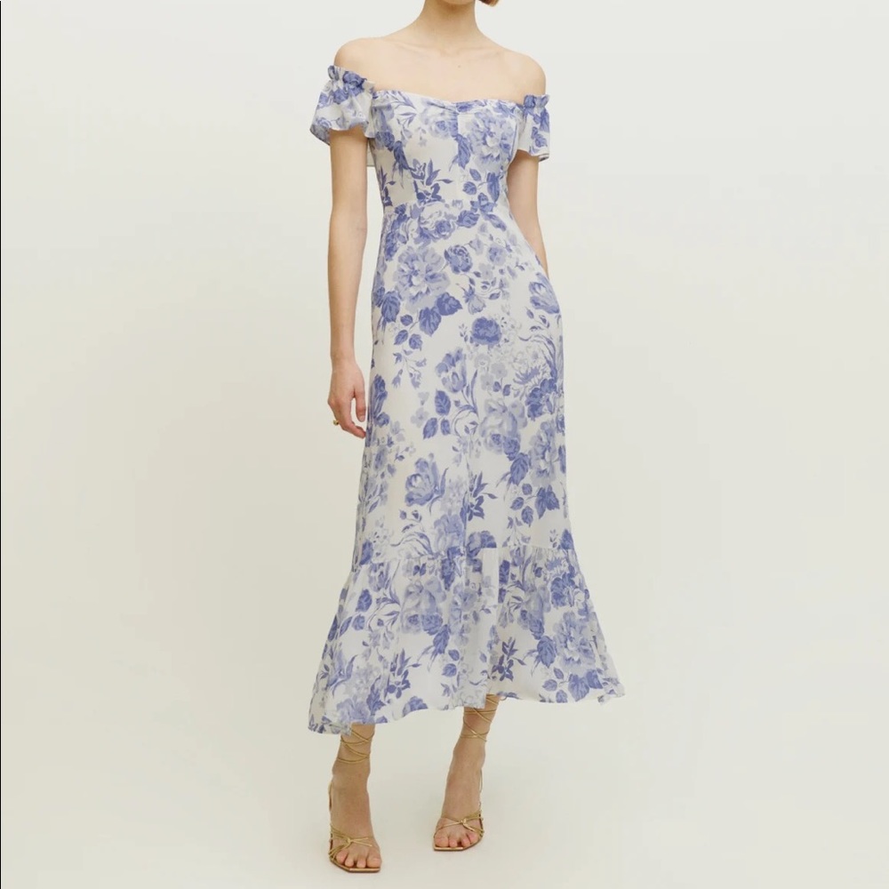 Reformation Butterfly Dress in Lucerne